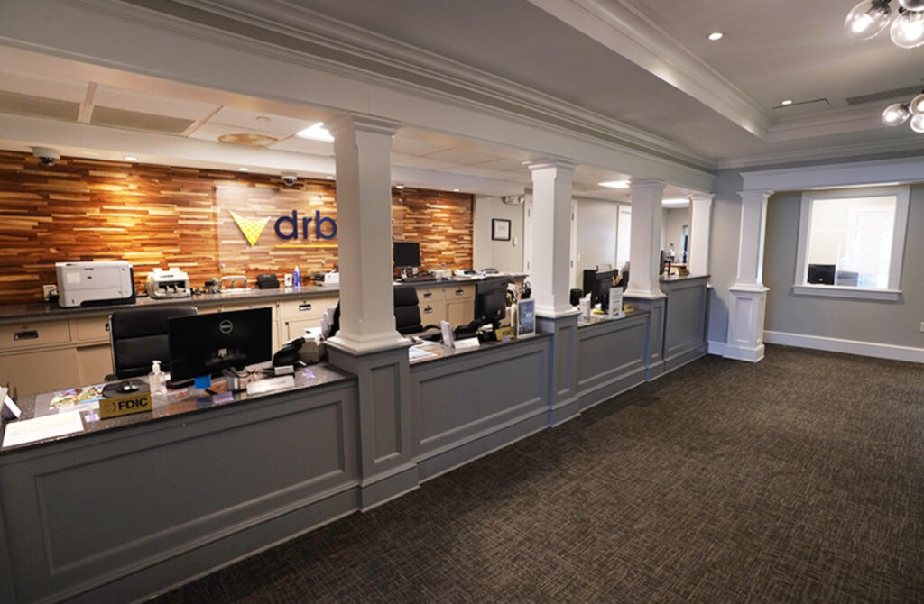 Inside the DR Bank branch in DARIEN