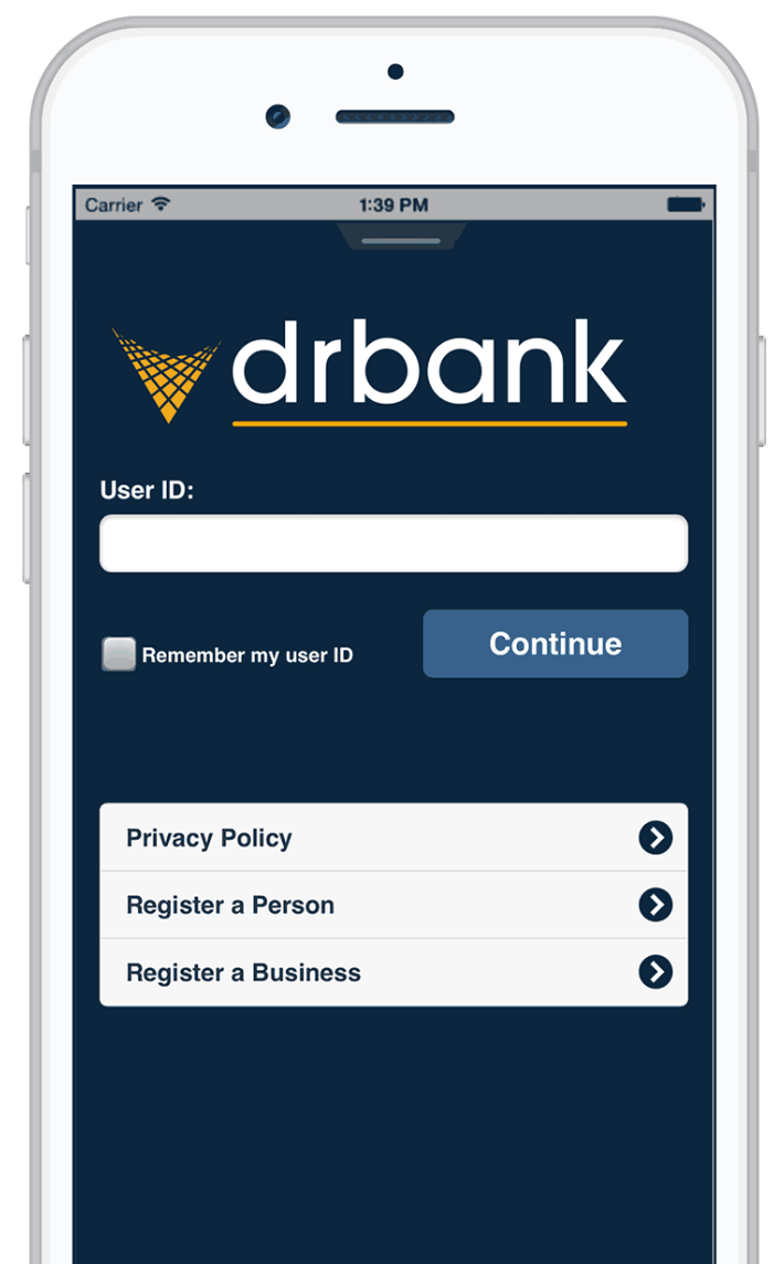 DR Bank Mobile App